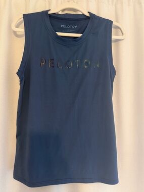 Peloton Navy Blue Sleeveless Logo Tank